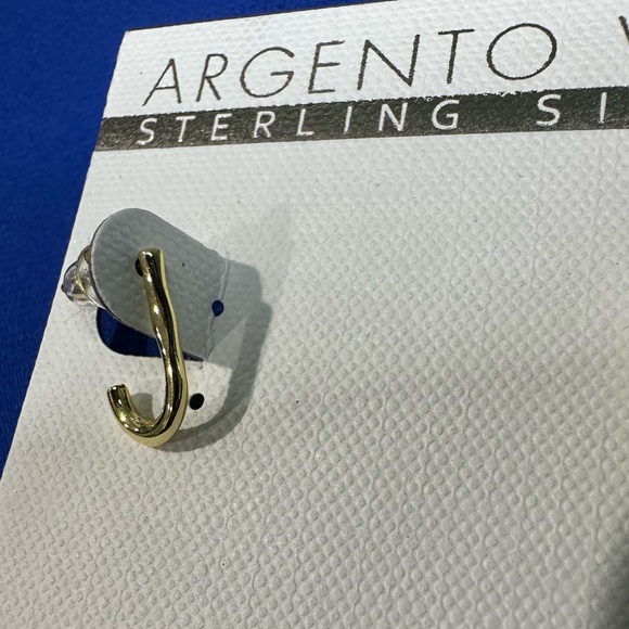 🎉 4/ $25 18K gold plated earrings, Argento Vivo - Picture 3 of 6